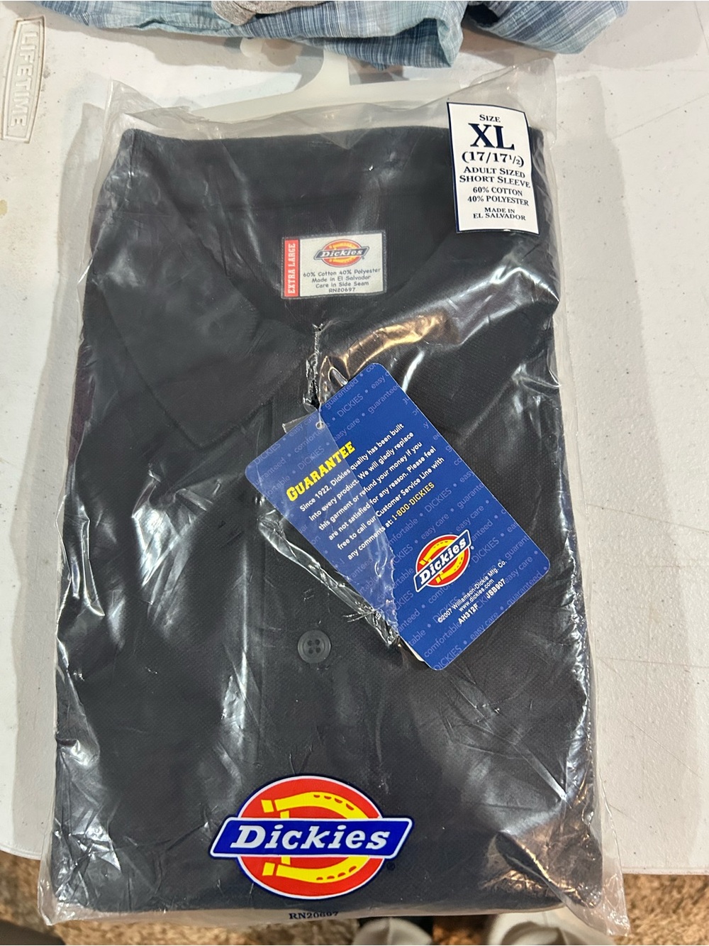 Dickies Black Polo Shirt XL